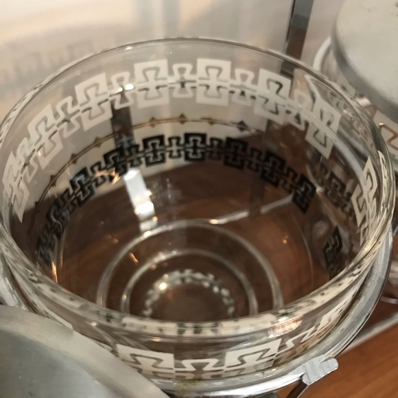 Midcentury 1950 Libbey double pot confitures/condiments. En verre. - Picture 7 of 9